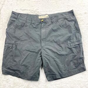 Weekender Cargo Shorts Men's 42 Gray Cotton Nylon 8" Ins. Casual Hiking Outdoor‎